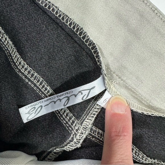 Lulu B Pull On Skinny Pants Grey Side Lace Design - Picture 4 of 9